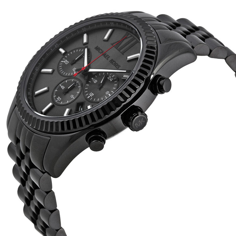 Michael Kors All Black Large Lexington Chronograph Bracelet Watch MK83 –  The Watches Men & CO