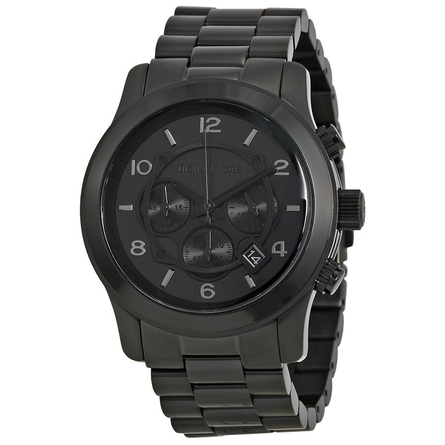 Michael Kors Blacked Out Runway Chronograph Men's Watch MK8157 – The  Watches Men & CO