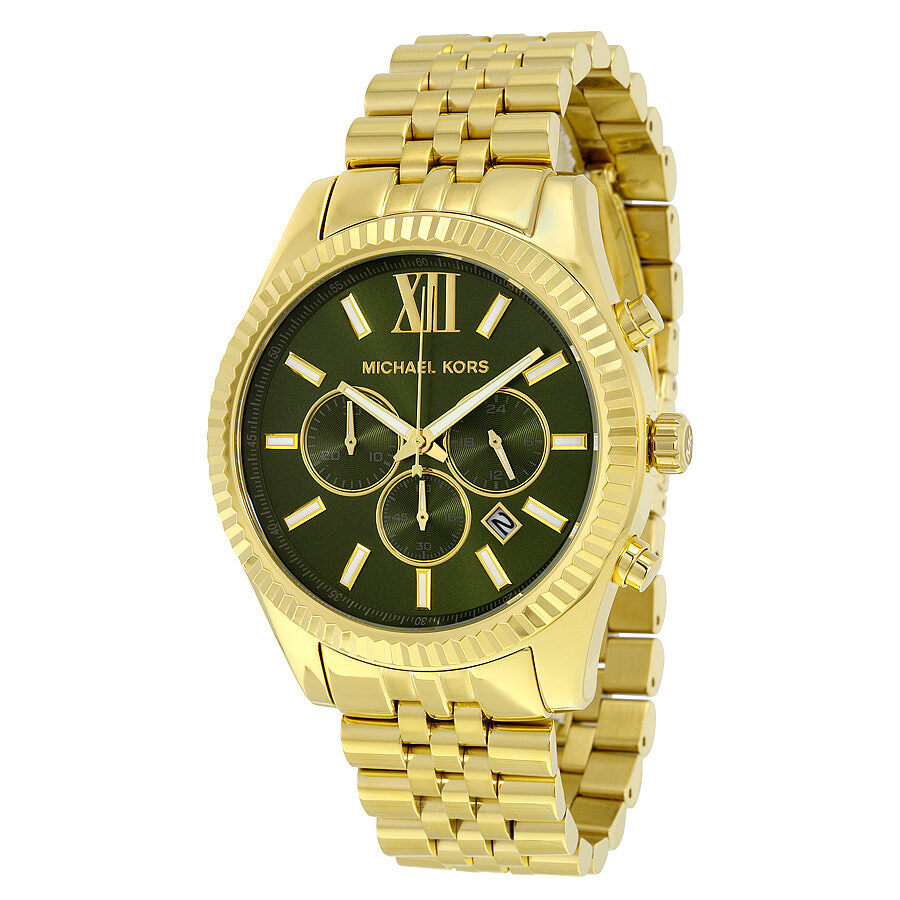 Michael Kors Lexington Chronograph Green Dial Men's Watch MK8446 – The Watches  Men & CO