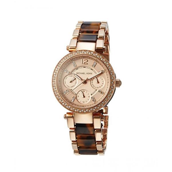 Michael Kors Wren MK-6159 Rose Gold Tone & Tortoiseshell Ladies Watch With  Rhinestones Costume Jewelry Women Statement 42 Mm 5 ATM WR 6 1/2 - Etsy