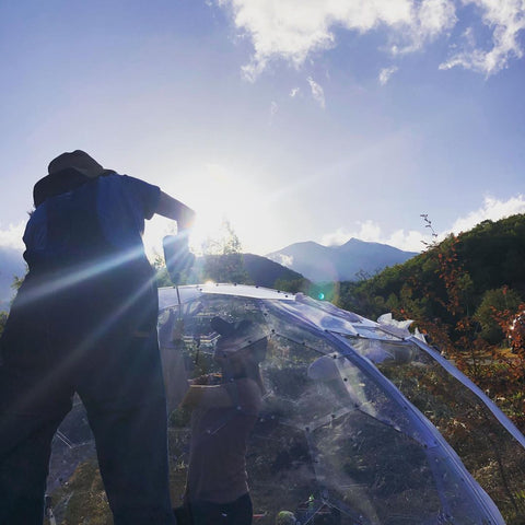 Building transparent dome 