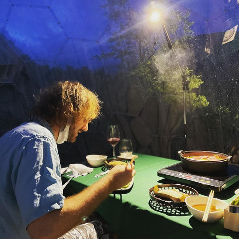 Dining pod in Japan