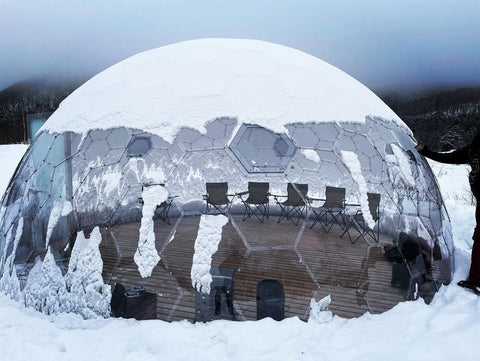 Dome in snow Japan