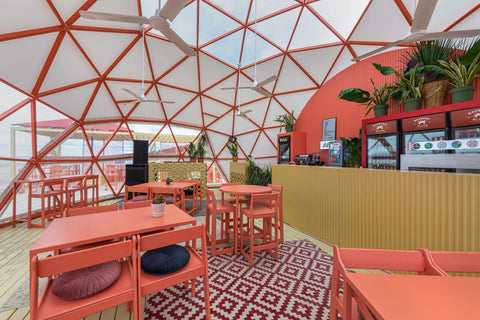 Geodesic dome bar