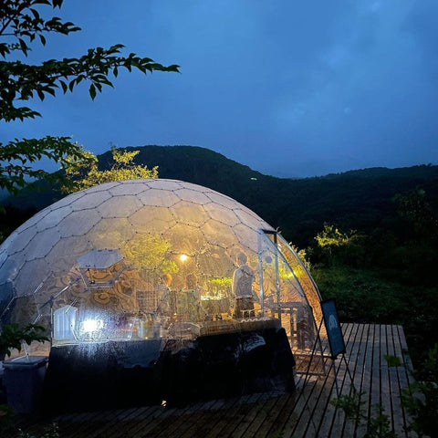 Geodesic dome restaurant luxury dining