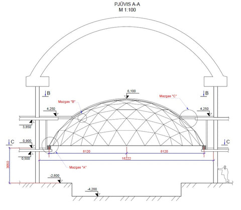 Glass Domes & Skylights - Main Assembly Scheme