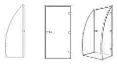 Steel Framed Door for Geodesic Dome