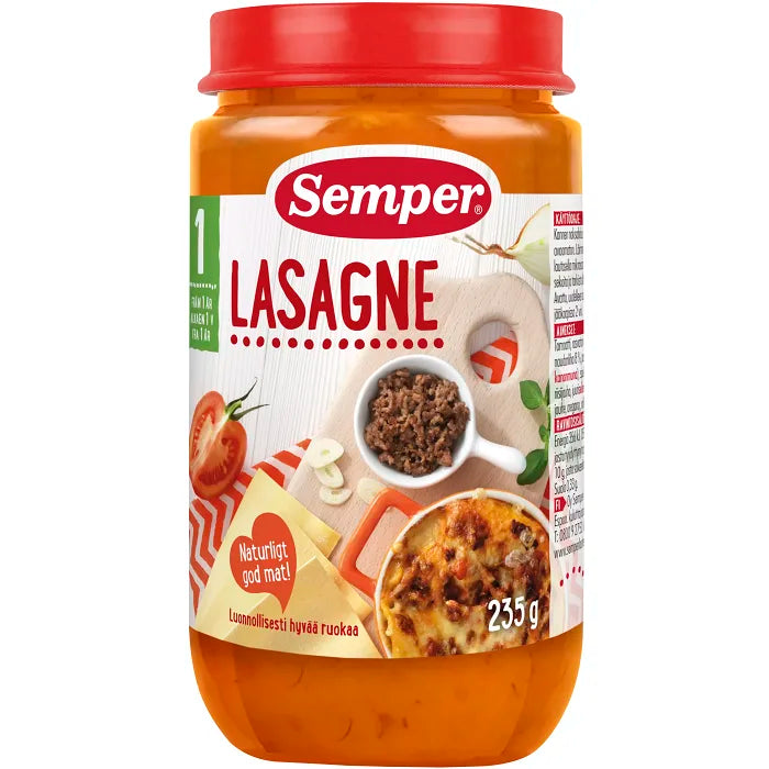 Lasagne Från 1 år Semper 235g – Nordic Cravings