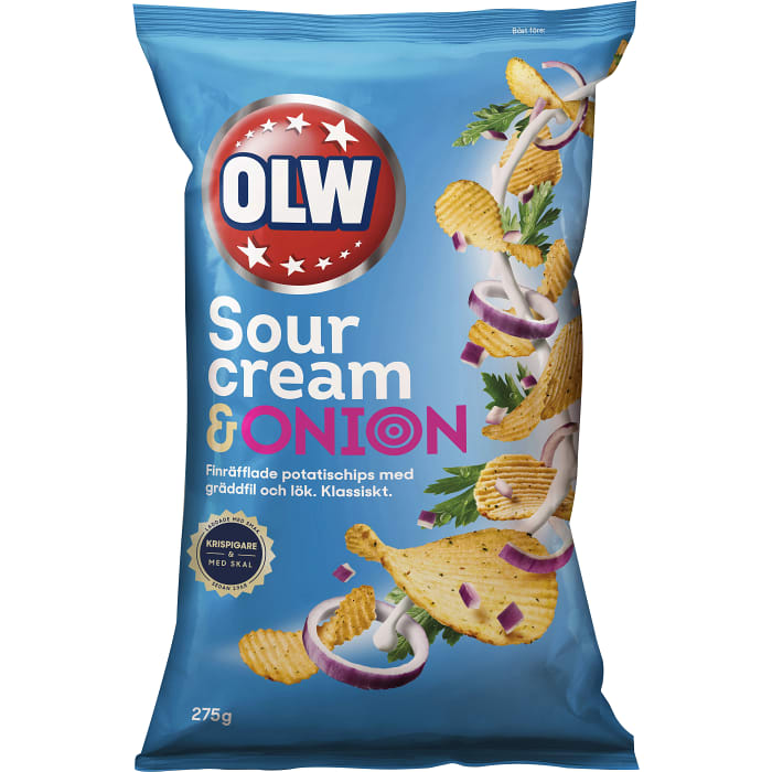 OLW Chips - Linschips Sourcream & Onion OLW 90g – Nordic Cravings