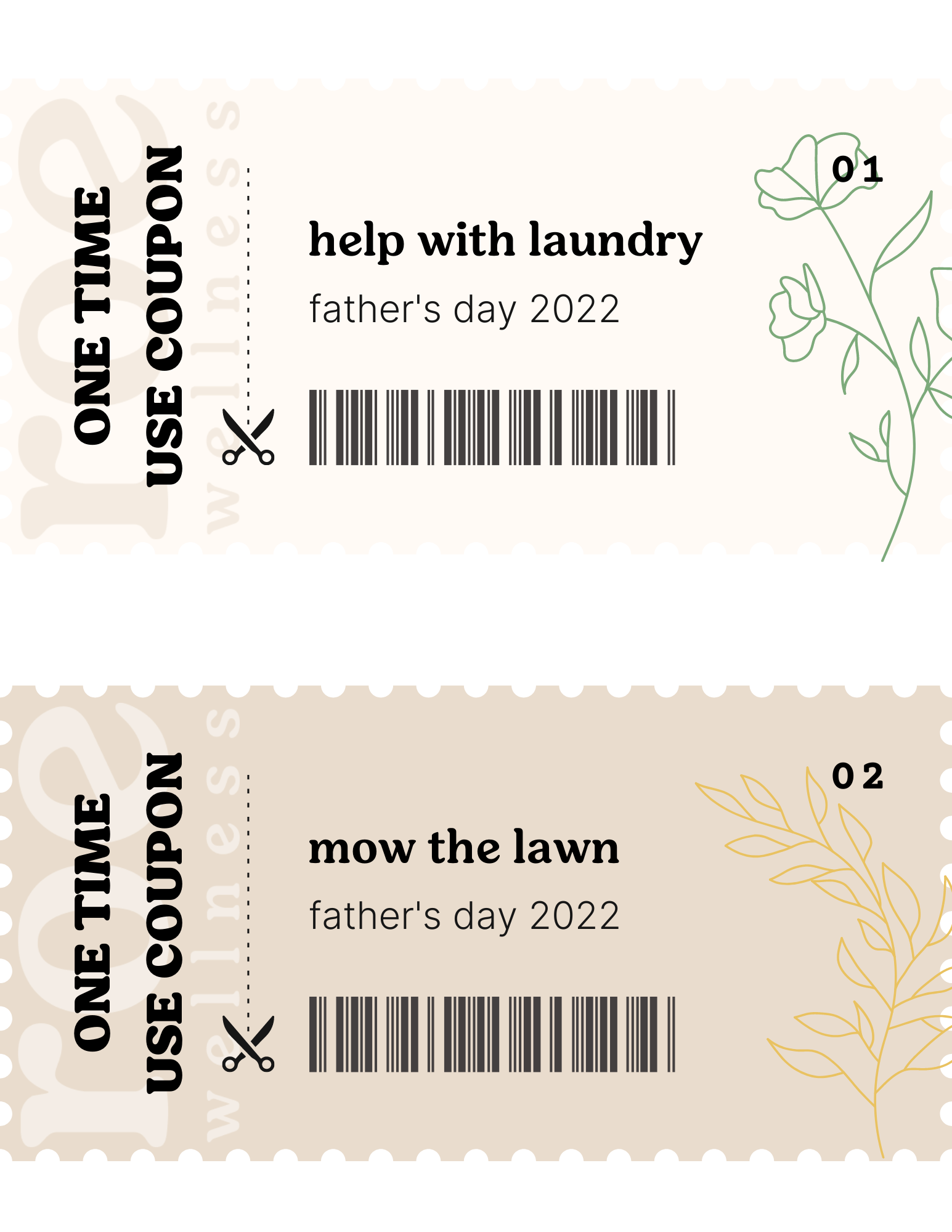 Helping dad with laundry fathers day 2022. Help mow the lawn for dad.