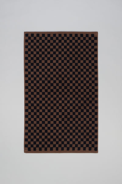 Beppu Bath Mat in Tabac/Noir by BAINA – New Classics Studios