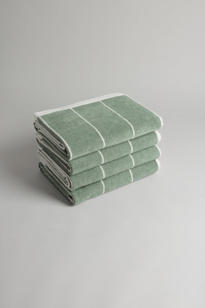 Shop BAINA, BETHELL Organic Cotton Bath Towel, Sage + Chalk · BAINA, Official Online Store