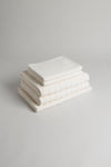 ESSENTIAL BATHROOM SET 05 | Ivory | 100% GOTS certified Organic Cotton towel set by BAINA