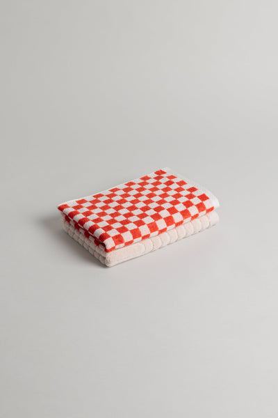 Organic Checkered Hand Towel