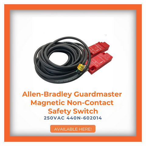 Allen-Bradley Guardmaster Magnetic Non-Contact Safety Switch 250VAC 440N-602014, ensuring secure operations, click to buy.