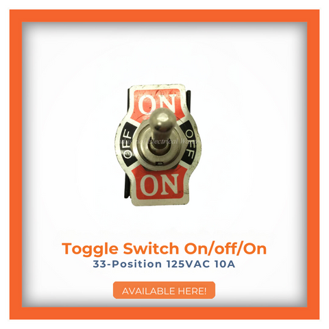Toggle Switch On/Off/On 3-Position 125VAC 10A for precise control available for purchase.