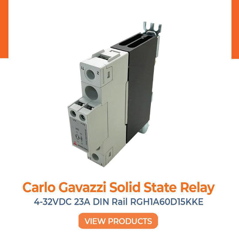 Carlo Gavazzi Solid State Relay 4-32VDC 23A DIN Rail RGH1A60D15KKE