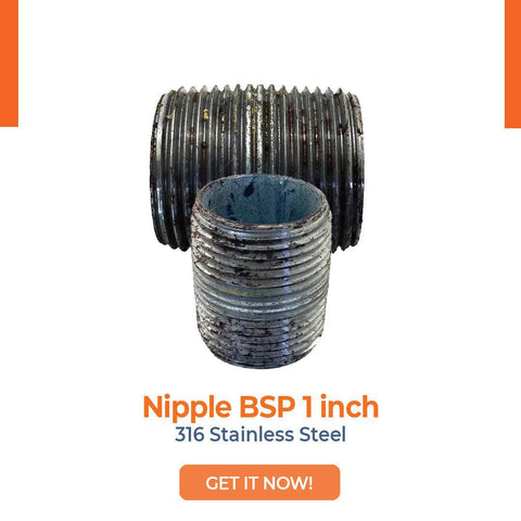Nipple BSP 1" 316 Stainless Steel
