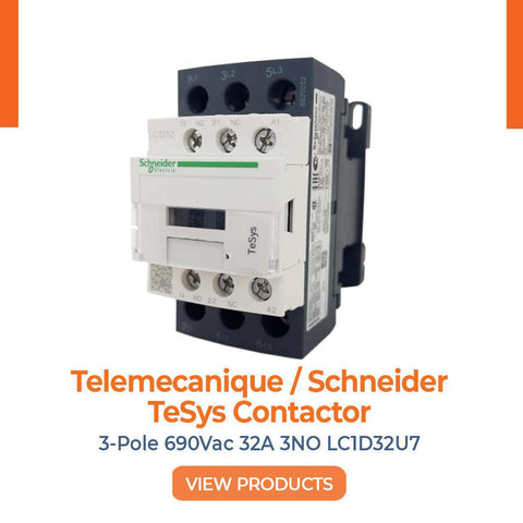 Telemecanique / Schneider TeSys Contactor 3-Pole 690Vac 32A 3NO LC1D32U7