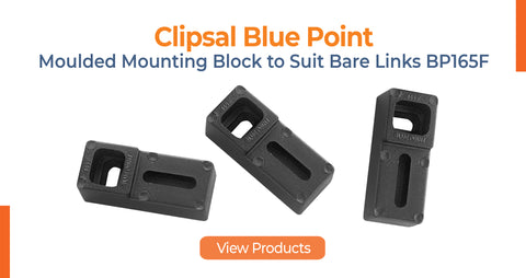 Clipsal Blue Point Moulded Mounting Block to Suit Bare Links BP165F