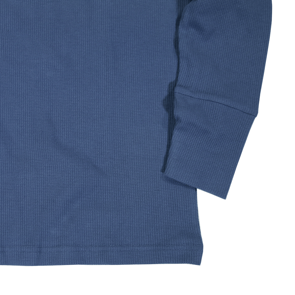 Waffle Knit Long Sleeve - Blue