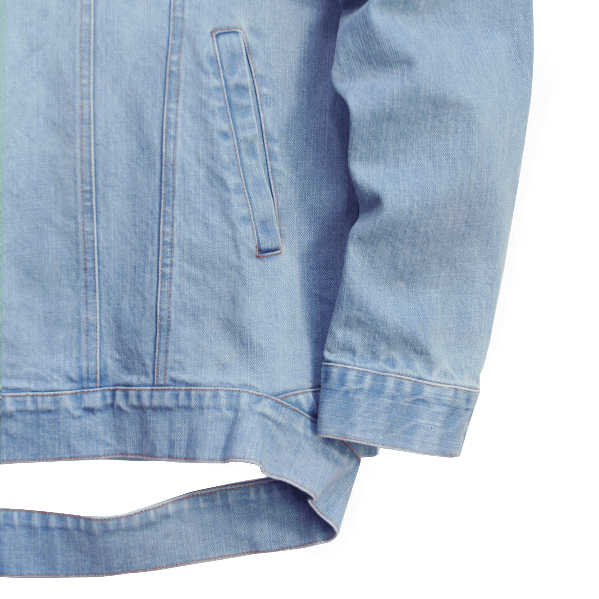 Hem Strap Denim Jacket