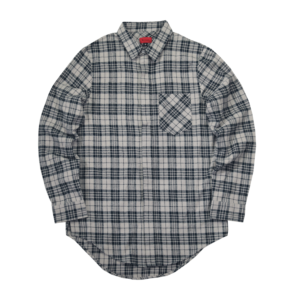 Home › Goodwin Flannel Buttonup - Navy/Sand