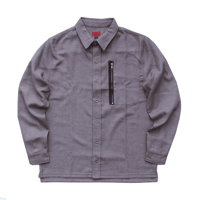 Solid Flannel Button-Up - Brown (02.10.22 Release)