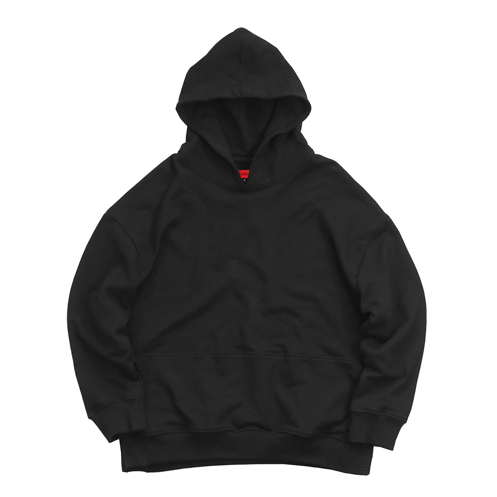 black hoodie oversized
