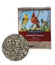 feathered friend sunflower hearts