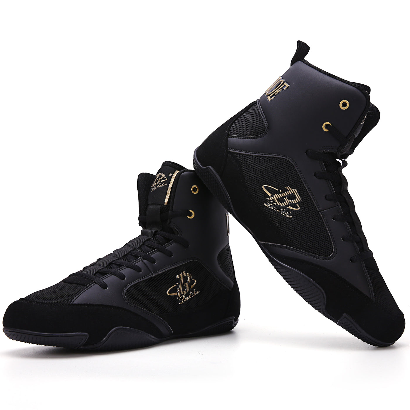 B LUCK SHOE Boxing Shoes, Unisex Boxing Boots Breathable Wrestling Sho