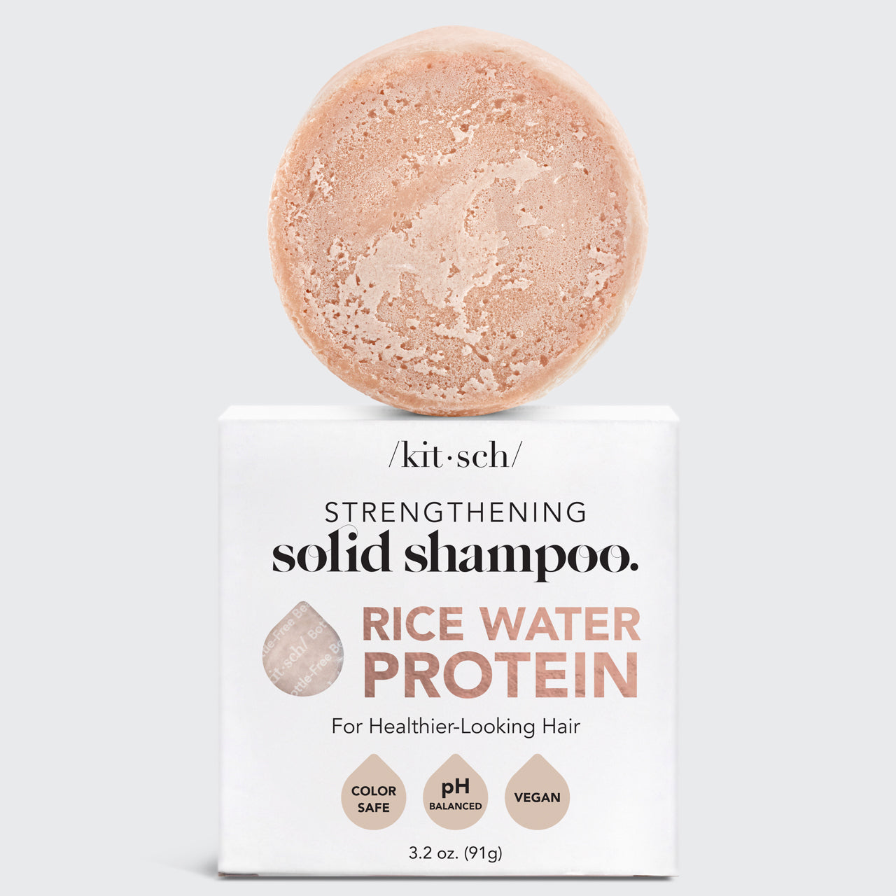 Rice Water Shampoo Bar for Hair Growth by KITSCH - Lotus and Willow