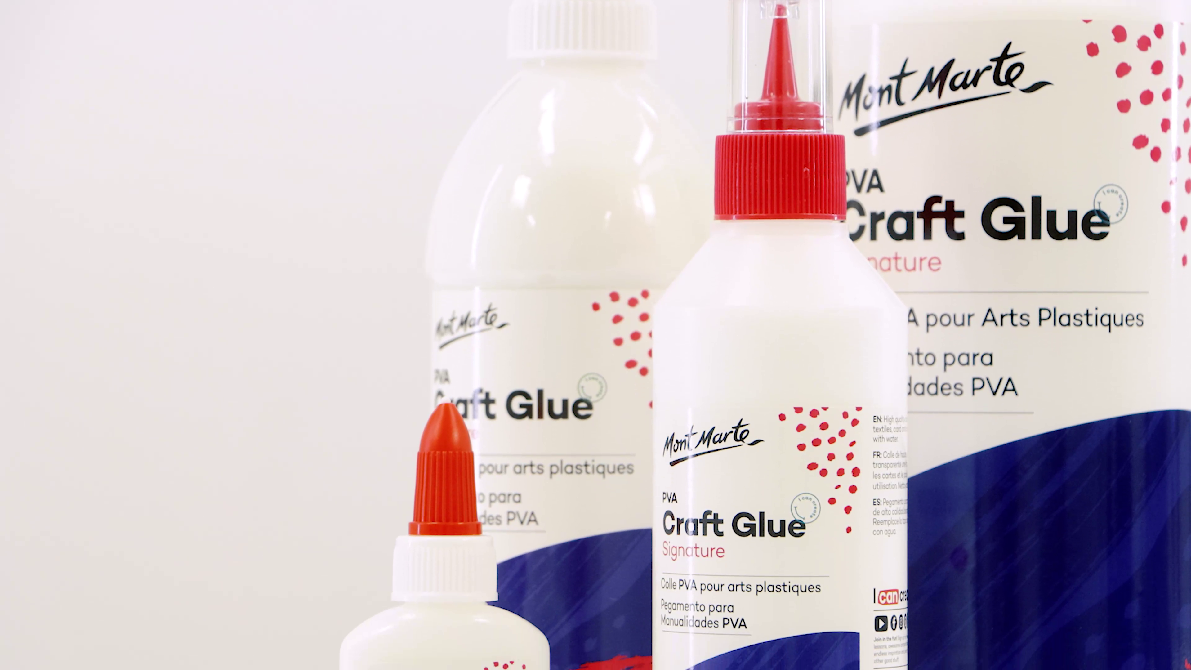 Mont Marte PVA Glue Craft Glue, Fine Tip 40g Suitable for Paper