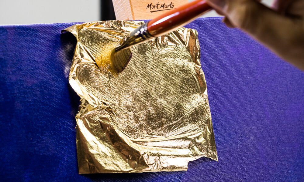 How to Apply Silver Leaf Easily to Canvas - we know stuff