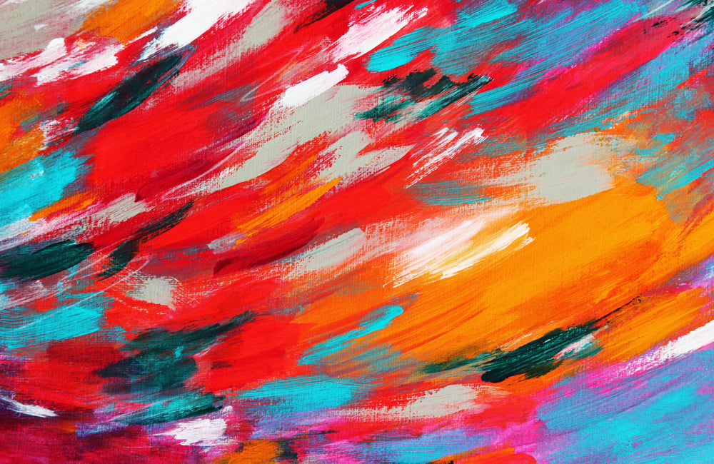 Abstract brushstroke painting.