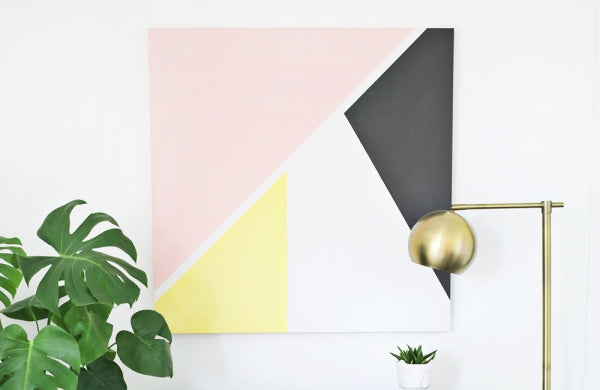 Modern geometric painting