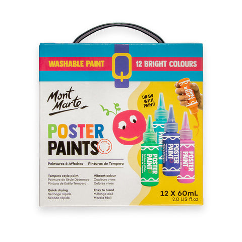 Mont Marte Acylic Paints For Kids Non-toxic Safe 500ml Large Capacity  Acylic Painting For Arts Crafts and Posters