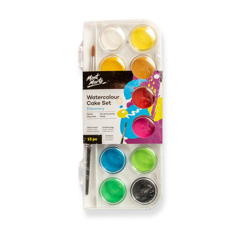 Hello, Artist!® 24-Color Watercolor Cake with Brush Set | Michaels