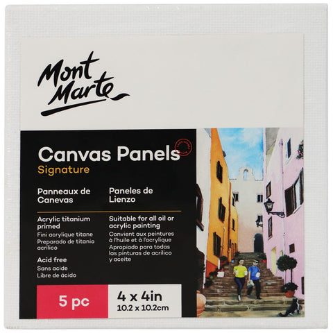 Mont Marte Mini Canvas 6x8cm Stretched Small Canvas& Primed Plastic Frame 2pcs Shrinked- 36 Pack Ideal for Miniature Paintings and Place Cards