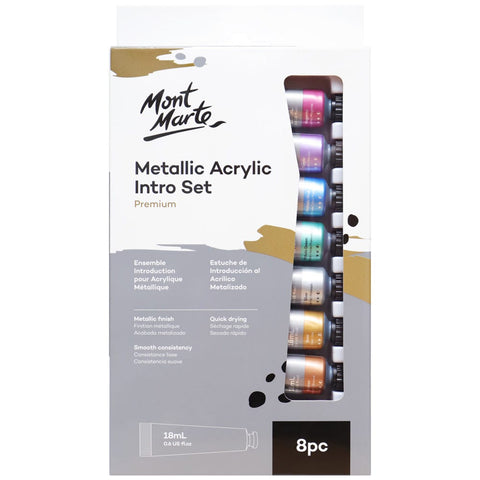 mont marte metallic watercolor paint set, 16 colors + brush – A Paper Hat