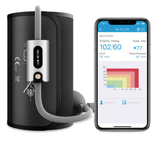 LOOKEE® AirBP Blood Pressure Monitor | Bluetooth BP Monitor with App and  Voice Guide | Upper Arm Cuff | Multi-Users | FDA Approved | Medical Accuracy