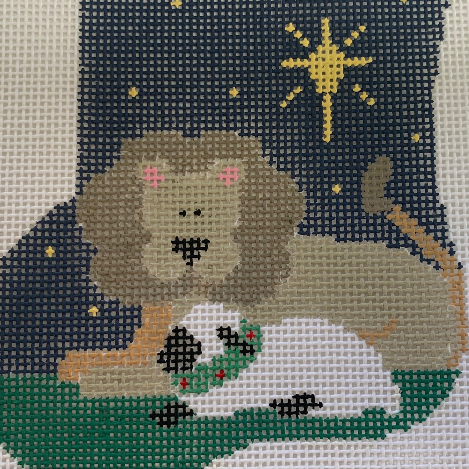 Minisock Lion and Lamb with Lion Needlecraft Canvas