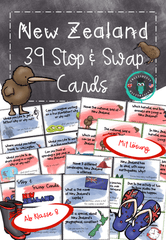New Zealand Unterrichtsmaterial: Stop Swap Cards