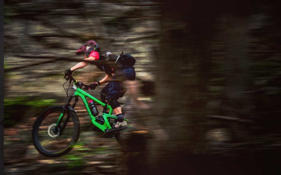 Flowing through the trees at a local race here in the Texas Hill Country