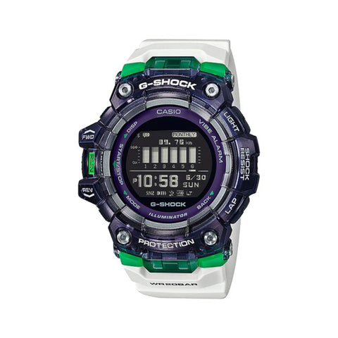 Casio G-Shock Men's Digital Watch GBD-100SM-1A7 Bluetooth® White Resin Band Sport Watch