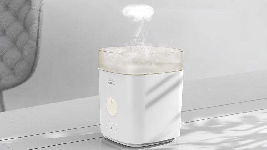 Close-up of Puffing Humidifier highlighting its fragrance diffusing capability for stress relief and mood enhancement​