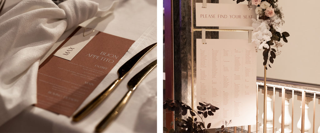 Wedding Invitations, Menus and Welcome Sign Melbourne