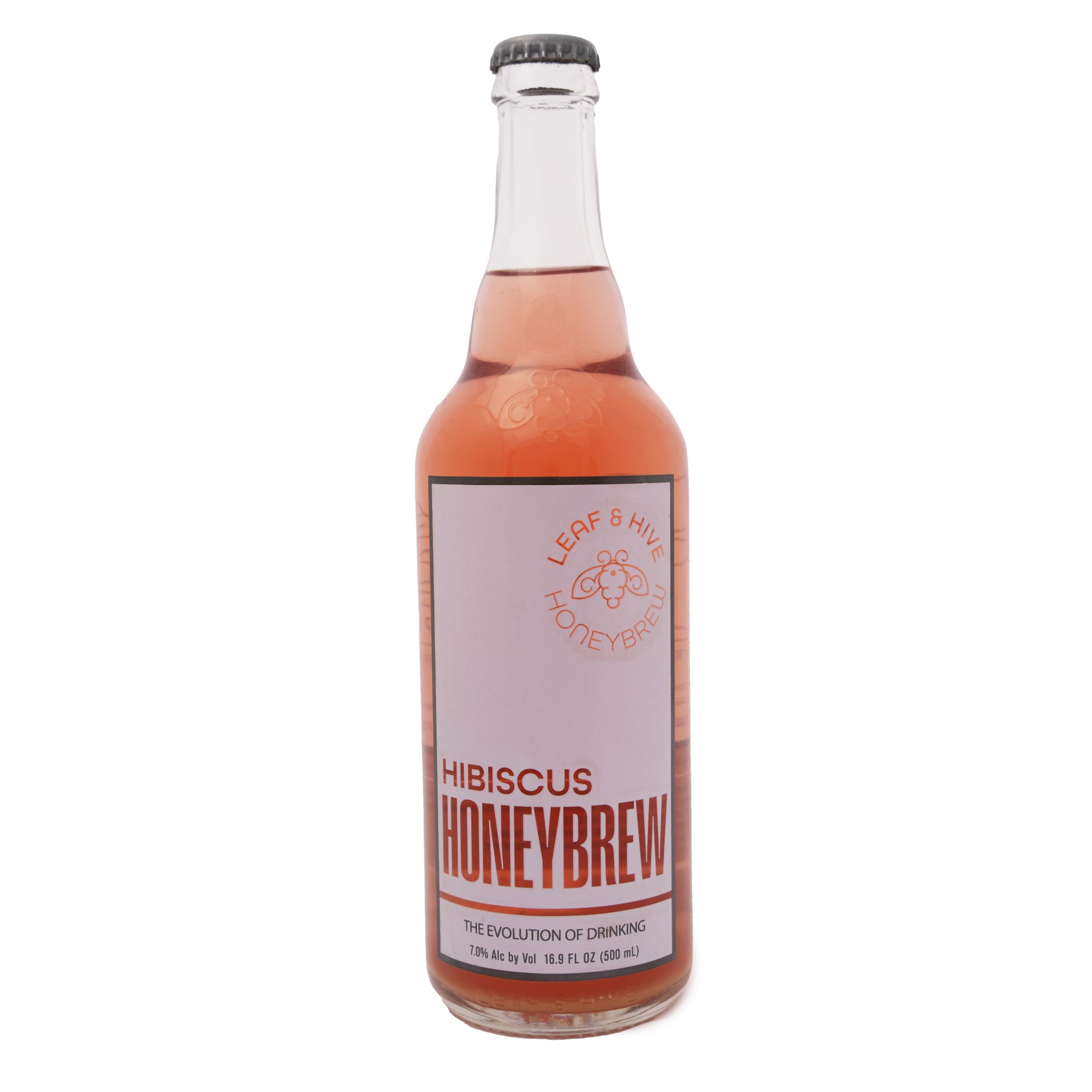 Hibiscus Honeybrew - 7% ABV - 500ml Per Bottle - Leaf  Hive product image