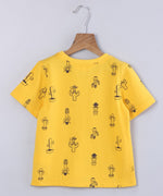Boys Cactus Print T-Shirt Yellow