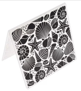 Seashells 0003 Embossing folder Texture Stamp